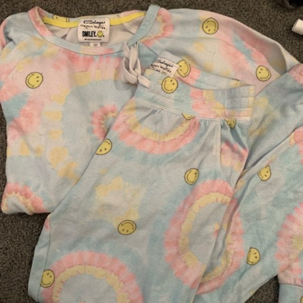PJ Salvage "Happy" Long Sleeve & Pant PJ Set